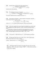 Tài liệu Physics exercises_solution: Chapter 11 docx