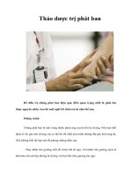 Tài liệu Thảo dược trị phát ban pptx