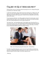 Bài soạn ỨNG PHÓ VỚI SẾP CÓ NHÓM MÁU THỨ 4