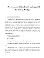 Tài liệu Phương pháp và hình thức tổ chức dạy tiết Bồi dưỡng- Phụ đạo ppt