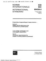 iec 60439-2 low-voltage switchgear and controlgear assemblies - particular requirements for busba