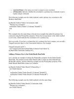 Tài liệu Adding restrictions to datatable and datacolumn objects phần 2 pptx