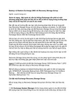 Tài liệu Backup và Restore Exchange 2003 với Recovery Storage Group pptx