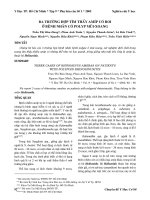 Tài liệu Ba trường hợp tìm thấy Amip có roi ở bệnh nhân docx