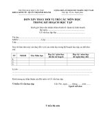 Tài liệu ĐƠN XIN THAY ĐỔI VỊ TRÍ CÁC MÔN HỌC TRONG KẾ HOẠCH HỌC TẬP docx