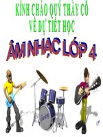 Bài soạn Âm nhạc Lớp 4