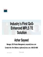 Tài liệu Industry’s First QoSEnhanced MPLS TE Solution docx