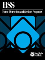 Tài liệu Metric Dimensions and Sections Properties pptx