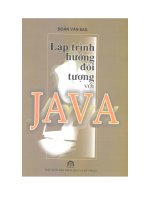 lập trình hướng đối tượng sử dụng java