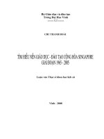 Tìm hiểu nền giáo dục cộng hoà singapore giai đoạn 1965   2005 