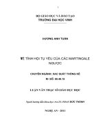 Về tính hội tụ yếu của các martingale ngược luận văn thạc sỹ giáo dục học 