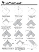 Tài liệu Nghệ thuật xếp hình Nhật Bản:tyrannosaurus doc