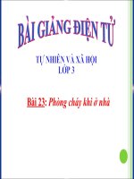 Tài liệu BÀI 23_PHÒNG CHÁY KHI Ở NHÀ