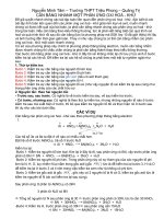  cân bằng phản ứng oxi hóa khử 