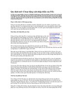 Tài liệu Quy định mới về hoạt động xuất nhập khẩu của FIEs pptx