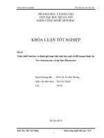 Khóa luận tách chiết hóa học và đánh giá hoạt tính sinh học một số đối tượng thuộc họ na (annonaceae) và họ sim (myrtaceae) 