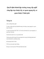 Tài liệu Quyết định thành lập trường trung cấp nghề công lập trực thuộc bộ, cơ quan ngang bộ, cơ quan thuộc Chính phủ pptx