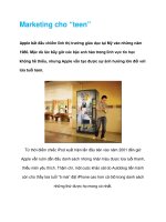 Tài liệu Marketing cho “teen” doc