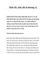 Tài liệu Mứt tết, nên chỉ là hương vị ppt