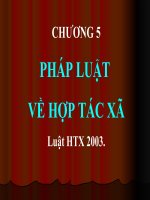 Tài liệu PHÁP LUẬT VỀ HỢP TÁC XÃ doc