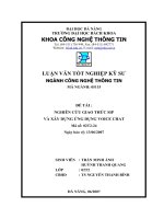 Tài liệu Báo cáo tốt nghiệp: “Nghiên cứu giao thức SIP và xây dựng ứng dụng Voice Chat