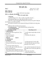 Bài giảng Giáo án lớp 3-tuần 21- CKT-KNS