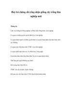 Tài liệu Huỷ bỏ chứng chỉ công nhận giống cây trồng lâm nghiệp mới pptx