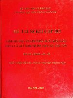 Định hướng và giải pháp xuất khẩu dầu thô của việt nam trong những năm tới đề tài nghiên cứu khoa học cấp bộ 