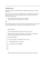 Tài liệu Validating Numbers pdf