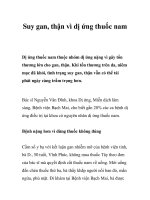 Tài liệu Suy gan, thận vì dị ứng thuốc nam pptx