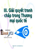 Giải quyết tranh chấp trong Thương mại quốc tế