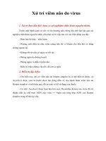 Tài liệu Giáo trình Xử trí viêm não do virus doc