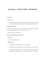 Tài liệu Gíao án toán lớp 1 - XĂNG TI MÉT - ĐO ĐỘ DÀI pdf