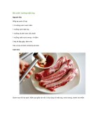 Bẹ sườn nướng mật ong 