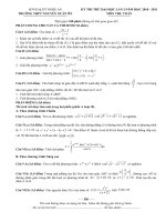 Tài liệu Đề thi thử ĐH lần 1