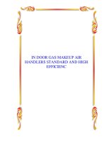 Tài liệu IN DOOR GAS MAKEUP AIR HANDLERS STANDARD AND HIGH EFFICIENC pdf