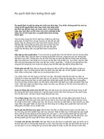 Tài liệu Ra quyết định theo hướng thích nghi ppt