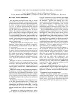 Tài liệu CUSTOMER SATISFACTION MEASUREMENT ISSUES IN THE FEDERAL GOVERNMENT doc