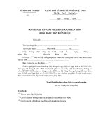 Tài liệu Đơn đề nghị cấp giấy phép kinh doanh bán buôn doc