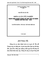 Quan niệm nghệ thuật về tình yêu cá nhân trong thơ mới 1932   1945 