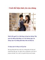 Tài liệu Cách thể hiện tình yêu của chàng pdf