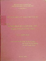 Bảo hiểm thân tàu tại việt nam   thực trạng và giải pháp phát triển đề tài nghiên cứu khoa học cấp bộ 