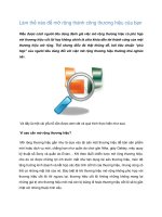 Tài liệu Làm thế nào để mở rộng thành công thương hiệu của bạn ppt