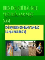 Tài liệu BIẾN ĐỔI KHÍ HẬU MIỀN NAM VIỆT NAM docx