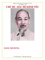 Tài liệu Mạng nội dung - Bác Hồ kình yêu ppt