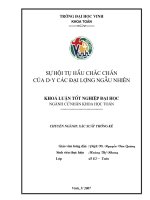Sự hội tụ chắc chắn của dãy các đại lượng ngẫu nhiên 