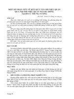 Tài liệu MỘT SỐ NHẬN XÉT VỀ KẾT QUẢ TÁN SỎI NIỆU QUẢN QUA NỘI SOI NIỆU QUẢN ppt