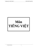 Gián án Kế hoạch giảng dạy Tiếng Việt 1
