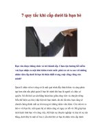 Tài liệu 7 quy tắc khi cấp dưới là bạn bè ppt