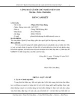 Bài giảng SKKN: ĐỔi mới kiểm tra đánh gia thúc đẩy đổi mới phương pháp dạy học